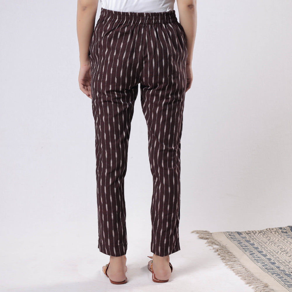 Buy iTokri Casuals - Pochampally Ikat Cotton Tapered Casual Pant for Women Online at iTokri.com