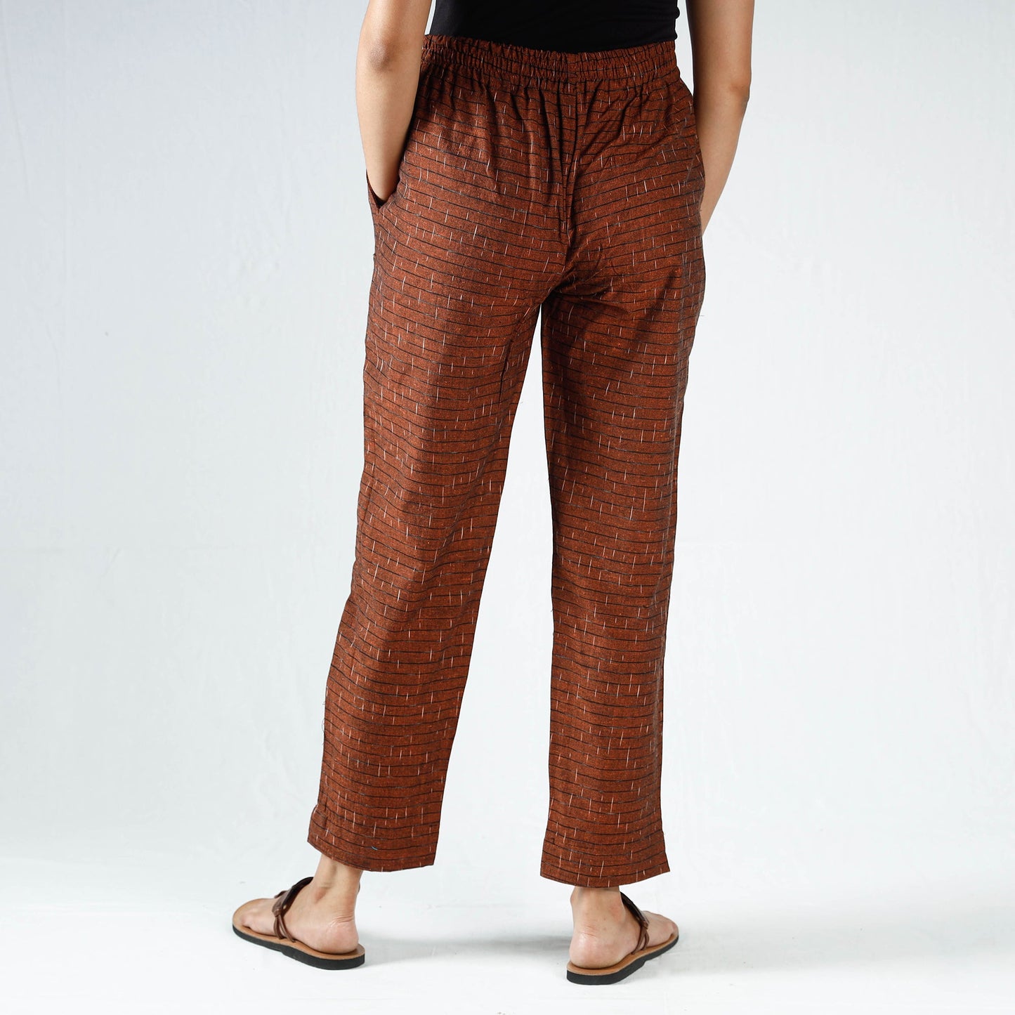  Pochampally Ikat Cotton Tapered Pant for Women Online at iTokri.com