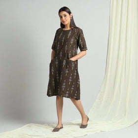 Buy Pochampally Ikat Weave Cotton Dress Online l iTokri.com