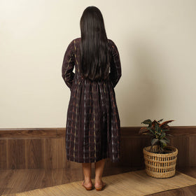 Buy Pochampally Ikat Weave Cotton Flared Dress 09 Online l iTokri.com