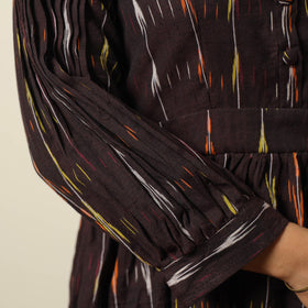 Buy Pochampally Ikat Weave Cotton Flared Dress 09 Online l iTokri.com