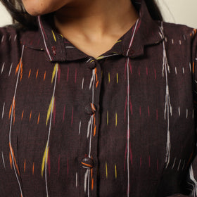 Buy Pochampally Ikat Weave Cotton Flared Dress 09 Online l iTokri.com