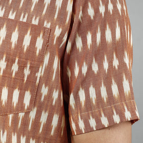 Buy Pochampally Ikat Weave Cotton Men Half Sleeve Shirt Online at iTokri.com