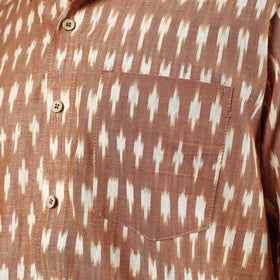 Buy Pochampally Ikat Weave Cotton Men Half Sleeve Shirt Online at iTokri.com