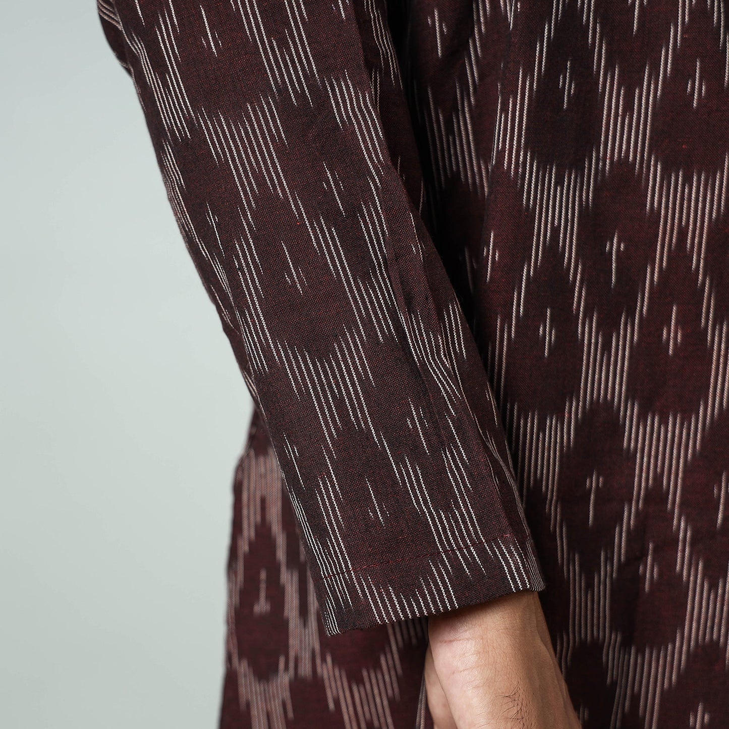 Buy Pochampally Ikat weave Cotton Men's Short Kurta Online at iTokri.com