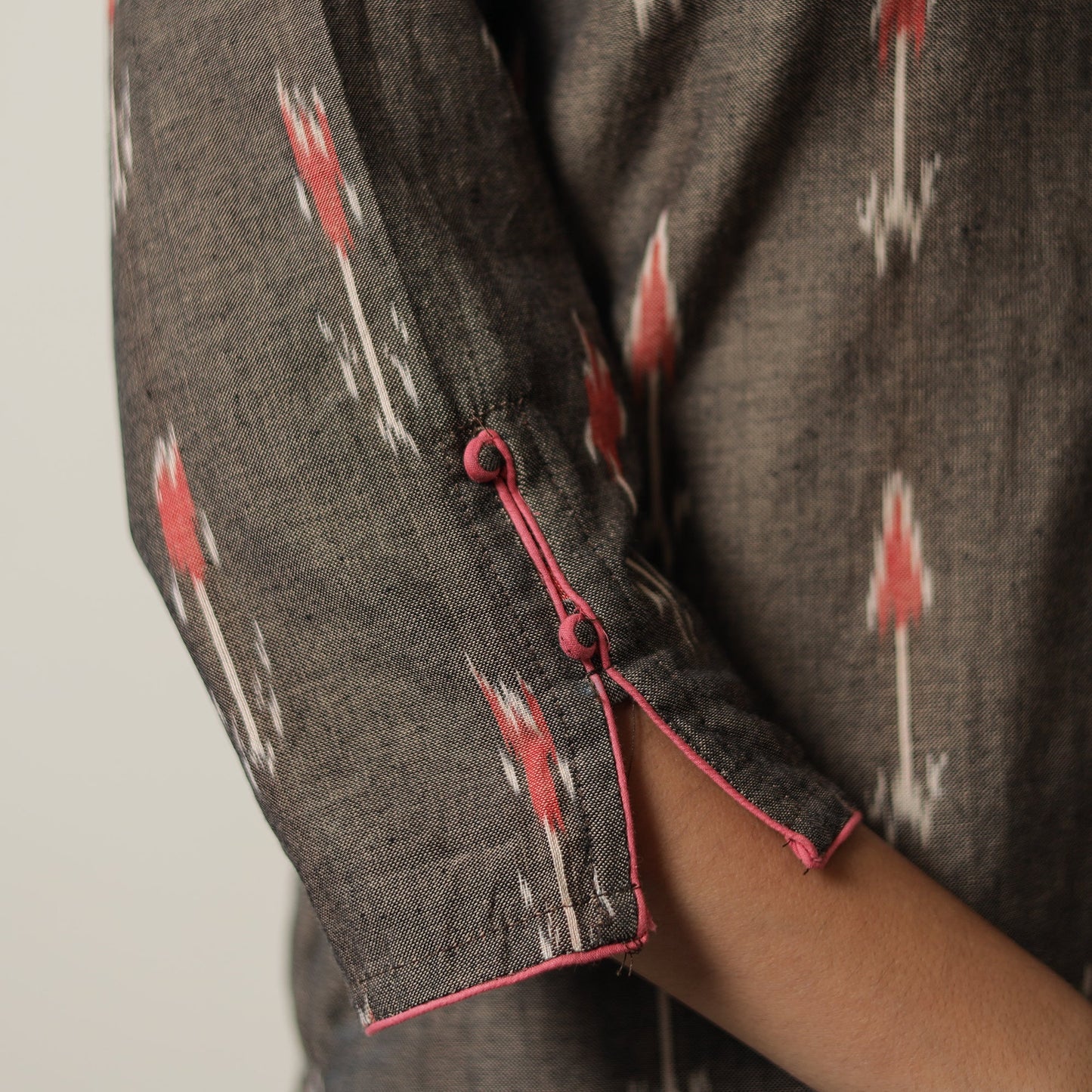 Buy Pochampally Ikat Weave Cotton Straight Kurta 17 Online at iTokri.com