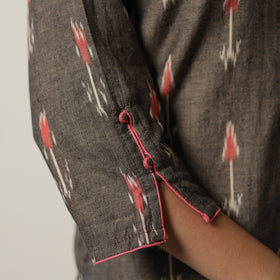 Buy Pochampally Ikat Weave Cotton Straight Kurta 17 Online at iTokri.com