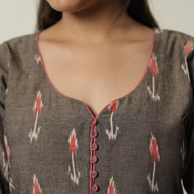 Buy Pochampally Ikat Weave Cotton Straight Kurta 17 Online at iTokri.com