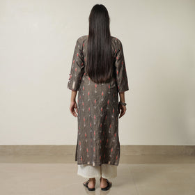 Buy Pochampally Ikat Weave Cotton Straight Kurta 17 Online at iTokri.com