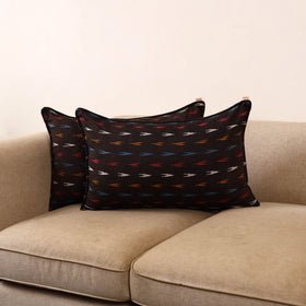 Pochampally ikat weave pillow covers (set of 2) 05