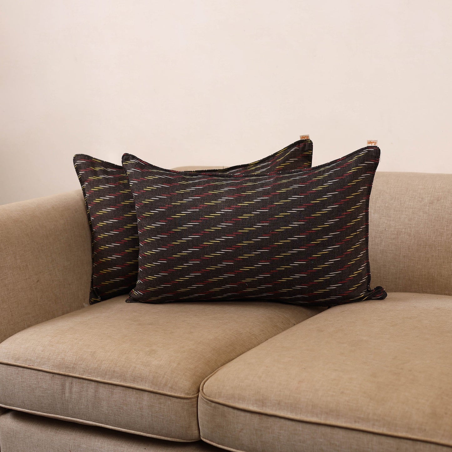 Pochampally ikat weave pillow covers (set of 2) 26