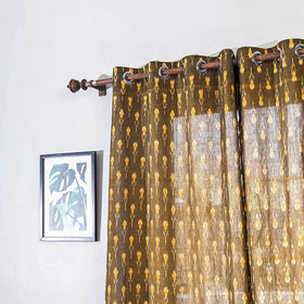 Buy Pochampally Ikat Weave Pure Cotton Fabric Door Curtain Online at iTokri.com