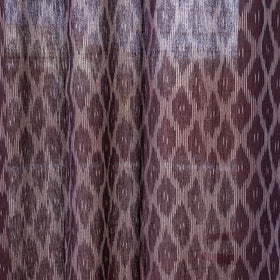 Brown - pochampally ikat weave pure cotton fabric door