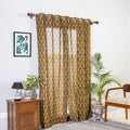 Buy Pochampally Ikat Weave Pure Cotton Fabric Door Curtain Online at iTokri.com