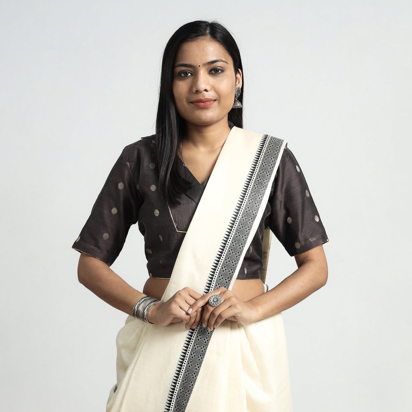 Silk Stitched Blouse