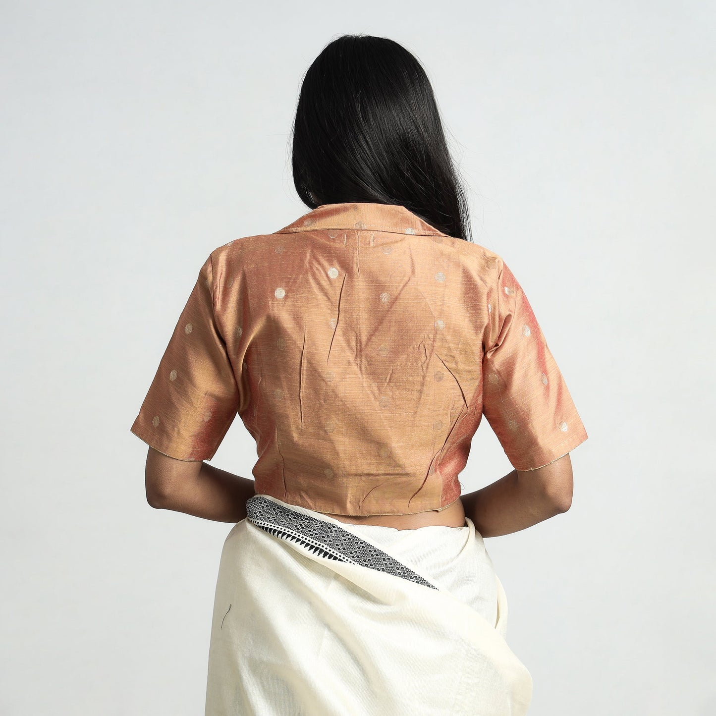 Silk Stitched Blouse
