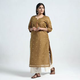silk straight kurta