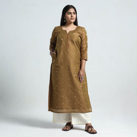 silk straight kurta