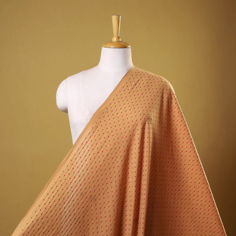 Brown - prewashed cotton jacquard fabric 05 - handcrafted