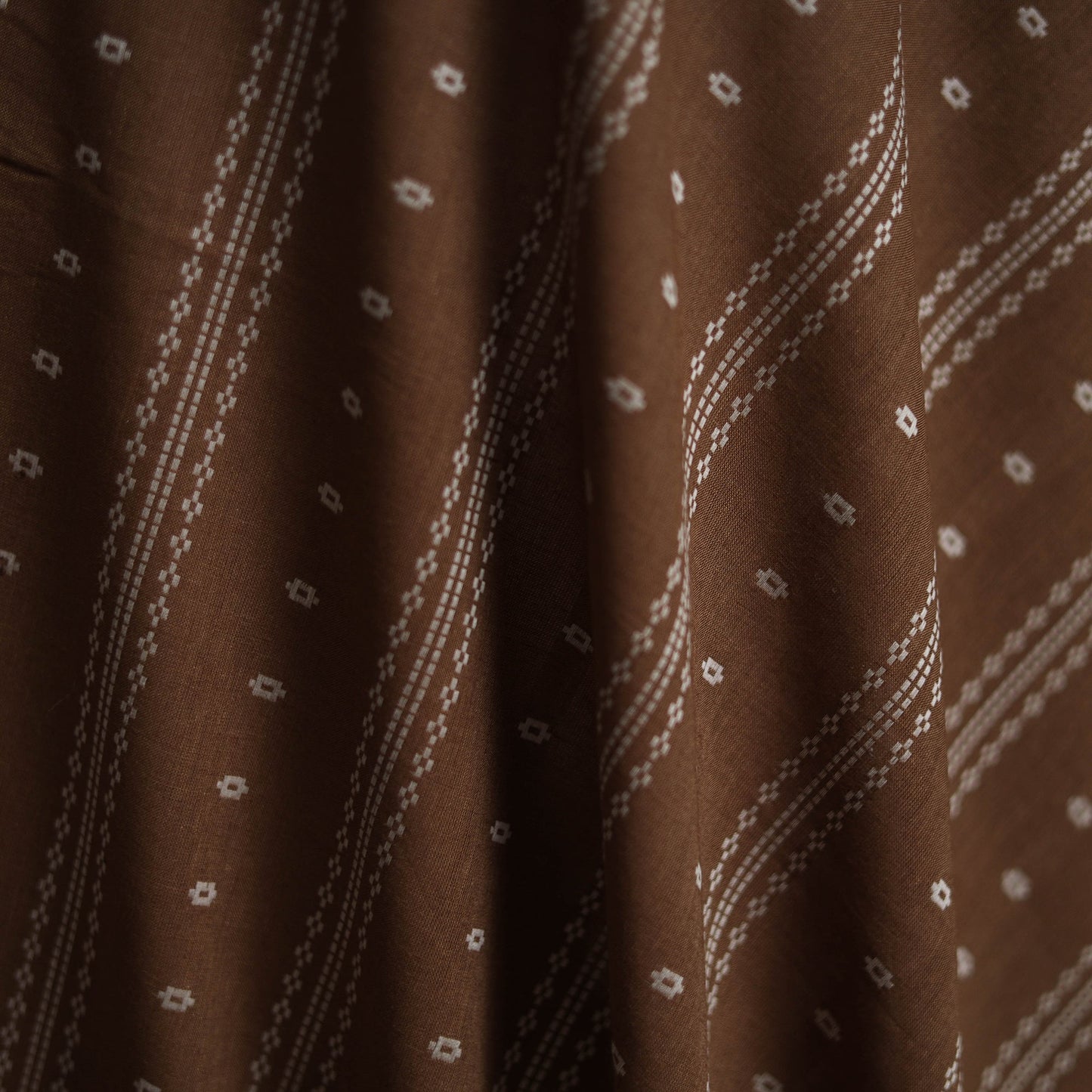 Prewashed cotton jacquard fabric 05 - handcrafted