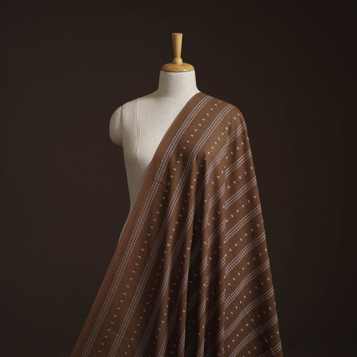 Prewashed cotton jacquard fabric 05 - handcrafted