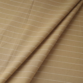 Brown Prewashed Cotton Jacquard Fabric