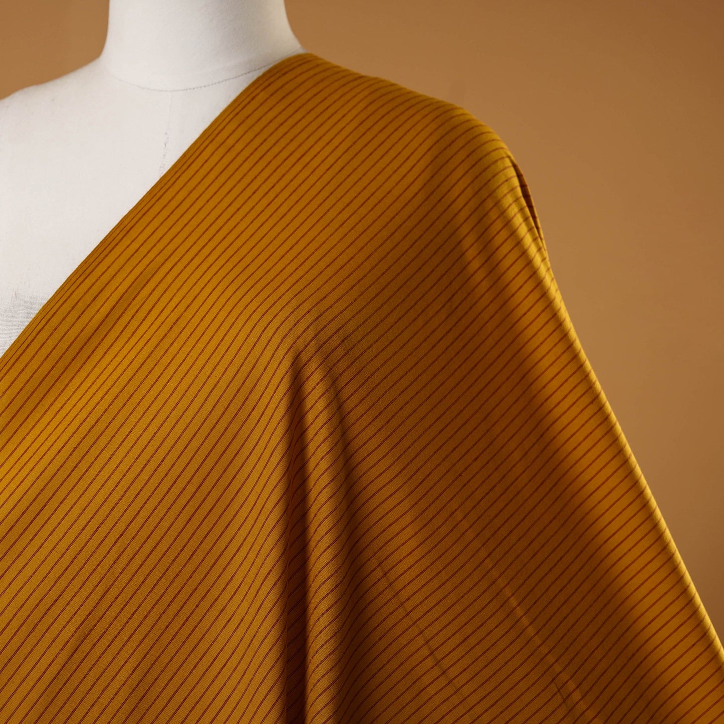 Brown - prewashed cotton jacquard fabric 13 - handcrafted