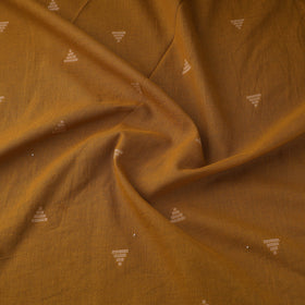 Brown Prewashed Cotton Jacquard Fabric