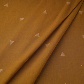 Brown Prewashed Cotton Jacquard Fabric