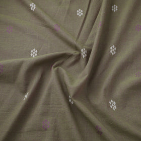 Brown Prewashed Cotton Jacquard Fabric