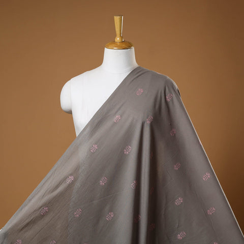 Brown - prewashed cotton jacquard fabric 45 - handcrafted