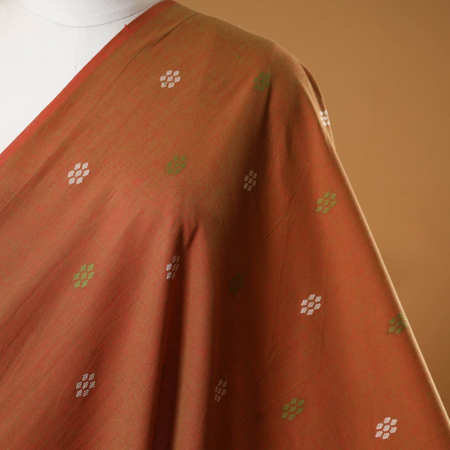 Brown - prewashed cotton jacquard weave fabric 31