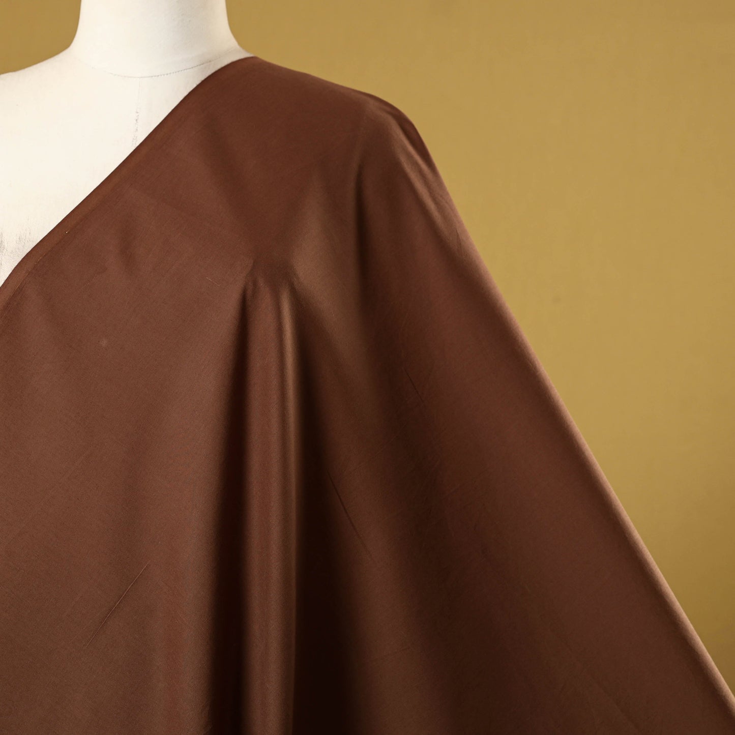 Brown - prewashed cotton plain fabric 19 - handcrafted