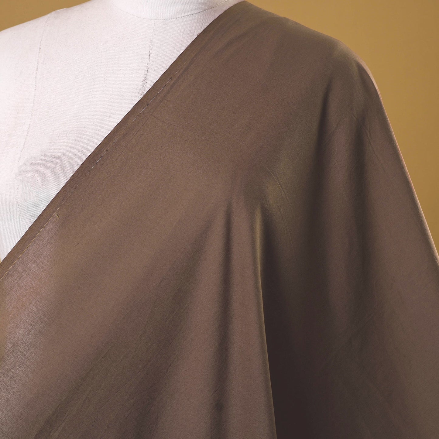 Brown - Prewashed Cotton Plain Fabric 13