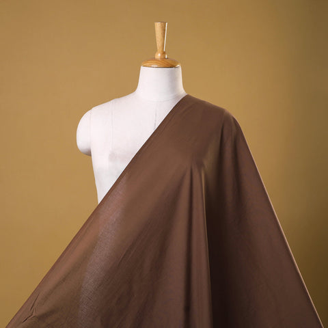 Brown - prewashed plain cotton fabric 13 - handcrafted