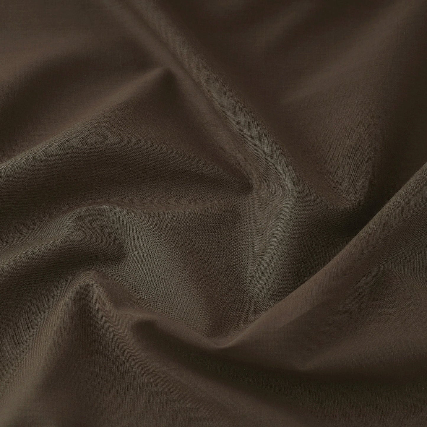 Brown - prewashed plain cotton fabric 42 - handcrafted