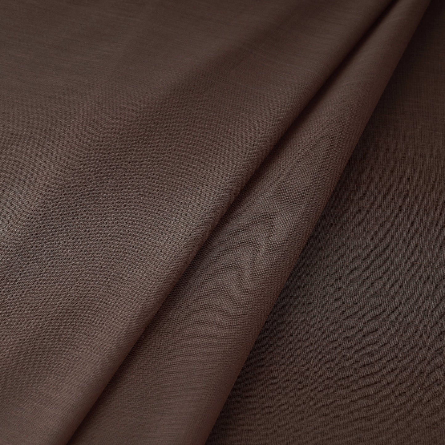 Brown - prewashed plain mul cotton fabric 05 - handcrafted