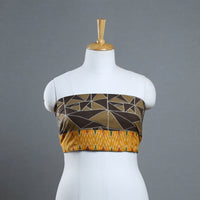 Buy Brown Block Printed Cotton Akola Blouse Piece