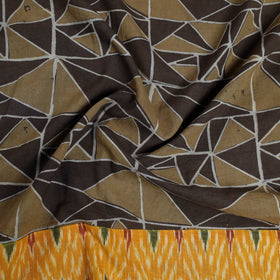 Buy Brown Block Printed Cotton Akola Blouse Piece