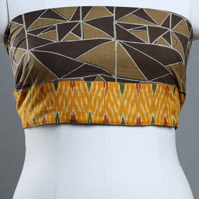 Buy Brown Block Printed Cotton Akola Blouse Piece