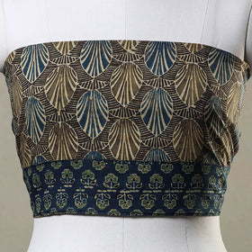Buy Ajrakh Block Printed Cotton Blouse Piece Online at iTokri.com