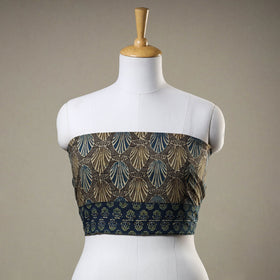 Buy Ajrakh Block Printed Cotton Blouse Piece Online at iTokri.com