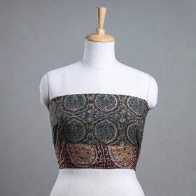 Buy Ajrakh Block Printed Cotton Blouse Piece Online at iTokri.com