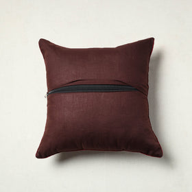 Authentic Brown Ajrakh Cushion Cover 