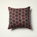 Authentic Brown Ajrakh Cushion Cover 