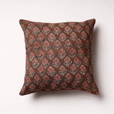 Buy Ajrakh Block Printed Cotton Cushion Cover Online at iTokri.com