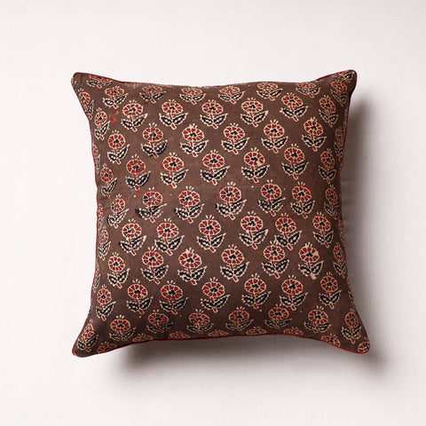 Buy Ajrakh Block Printed Cotton Cushion Cover Online at iTokri.com
