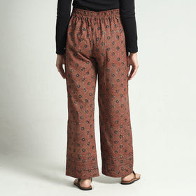 Buy Ajrakh Block Printed Cotton Elasticated Palazzo Online at iTokri.com