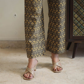 Brown - printed cotton kaftan co-ord set 14 - handcrafted