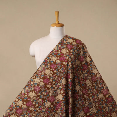 Printed cotton kalamkari fabric 41 - handcrafted